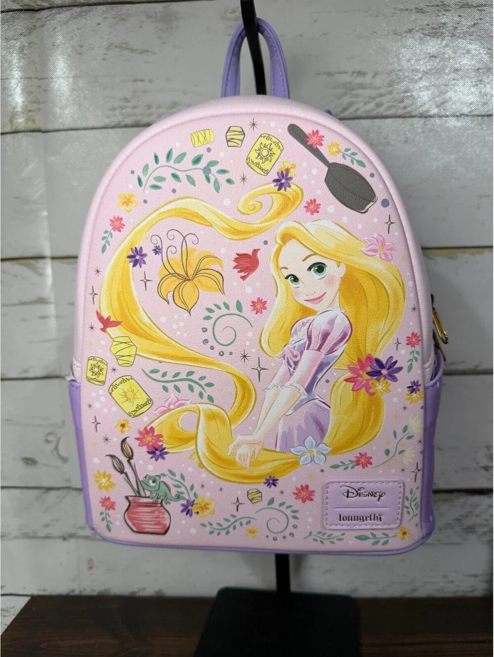 Loungefly Disney Tangled Art Doodles Mini Backpack NWT